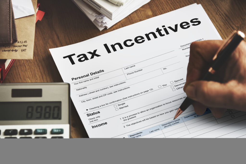tax incentive audit benefit cash payment income concept